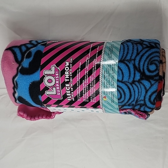 LOL Surprise "GRRRL POWER* Kids Soft Fleece Blanket 40" in X 50" in NWT - Picture 3 of 8